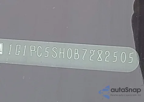 2011 Chevrolet Cruze Ls из США, поврежденный, VIN 1G1PC5SH0B7282505